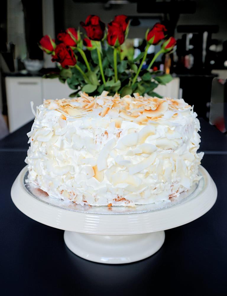 Coconut Angel Food Cake Recipe Cuisine Fiend